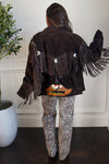 sude fringe jacket 