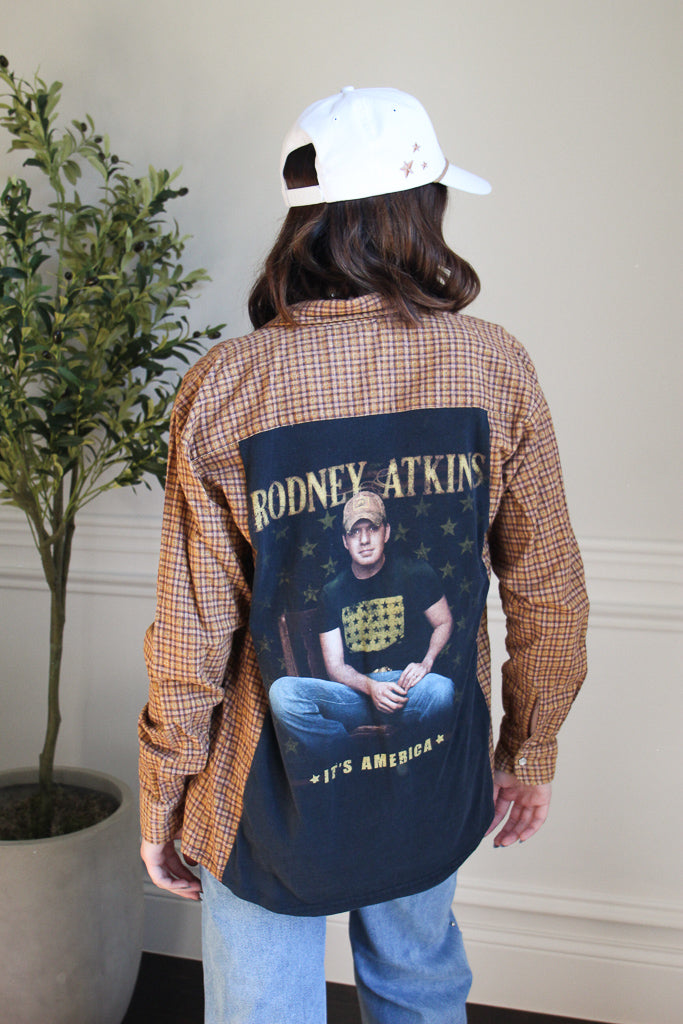 Rodney Atkins Band Tee Flannel