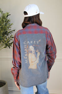 Mariah Carey Band Tee Flannel