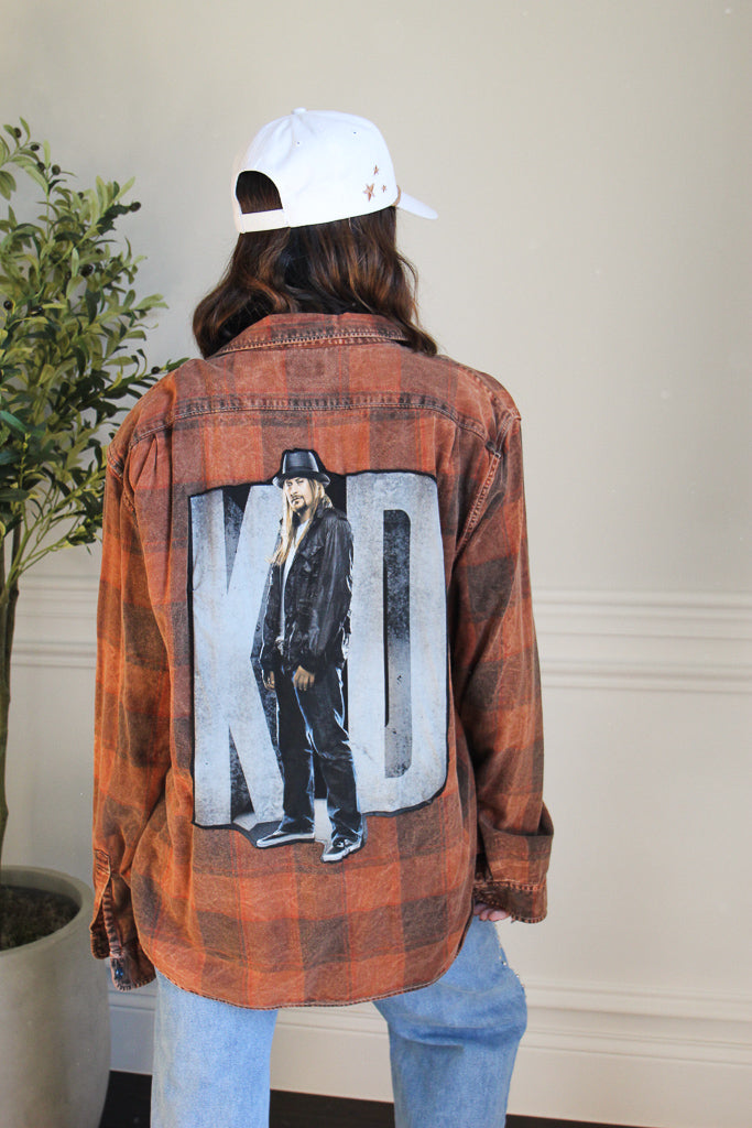 Kid Rock Acid Wash Flannel