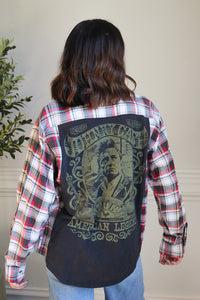 Johnny Cash Band Tee Flannel