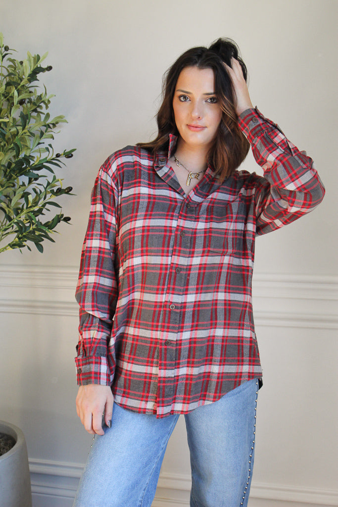 Selena Band Tee Flannel 