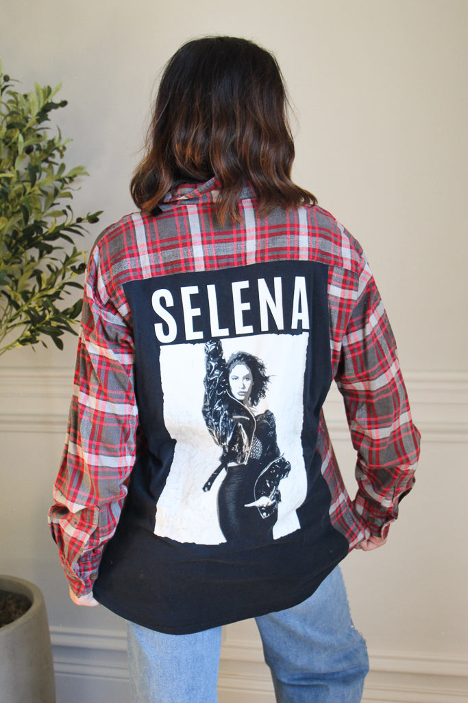 Selena Band Tee Flannel 