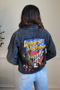 Lynyrd Skynyrd Acid Wash Cropped Flannel