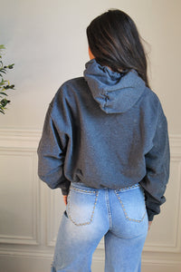 Drawstring Crop Pullover