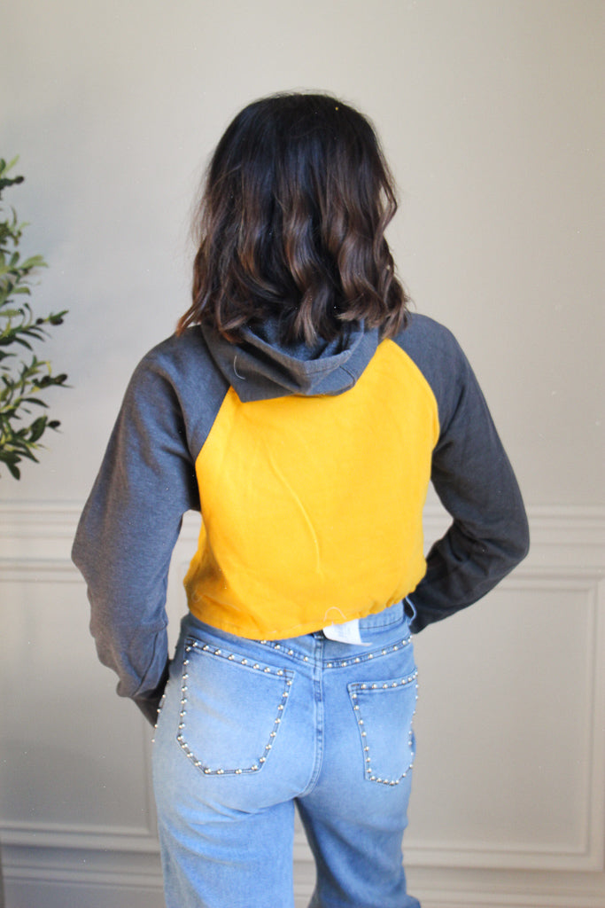 Drawstring Crop Pullover