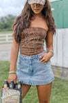 Saddle Up Skort-Light Denim