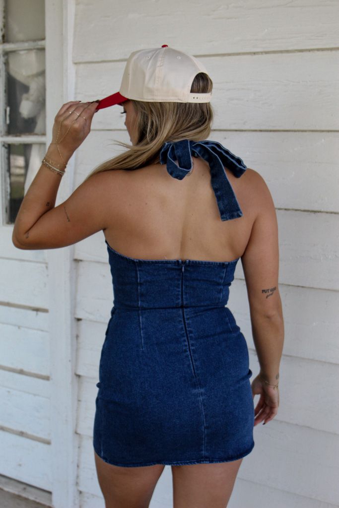 Bandera Buckle Denim Dress