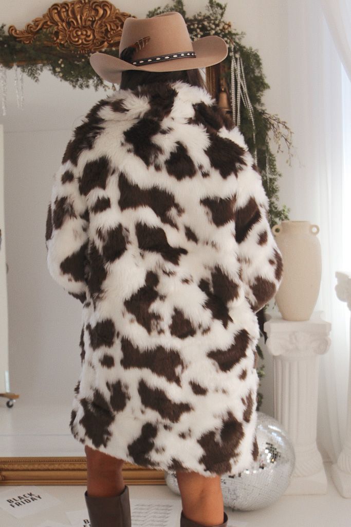 Cattle Drive Faux Fur Coat