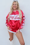 Team Coca Cola Bomber Jacket - Red, Black & Wht