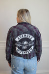 Avenged Sevenfold Acid Wash Cropped Flannel