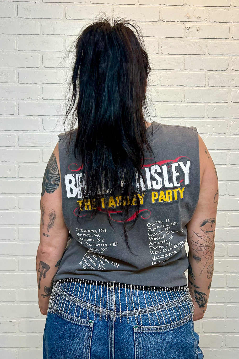 Brad Paisley Rhinestone Fringe Tank