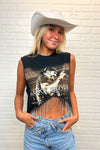 Luke Bryan Cropped Rhinestone Fringe Tank