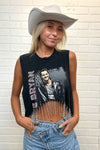 Luke Bryan Cropped Rhinestone Fringe Tank
