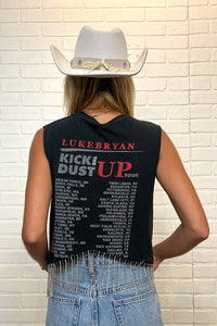 Luke Bryan Cropped Rhinestone Fringe Tank