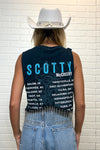 Scotty Cropped Rhinestone Fringe Tank