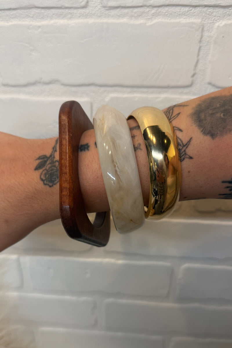 Driftwood Bangle Set