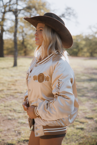 Coors Original 40oz Stadium Jacket SMU - Stadium Jacket - Camel Gold