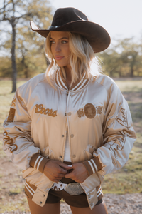 Coors Original 40oz Stadium Jacket SMU - Stadium Jacket - Camel Gold