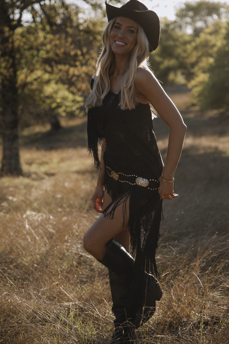 After Dark Fringe Dress