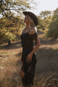 After Dark Fringe Dress