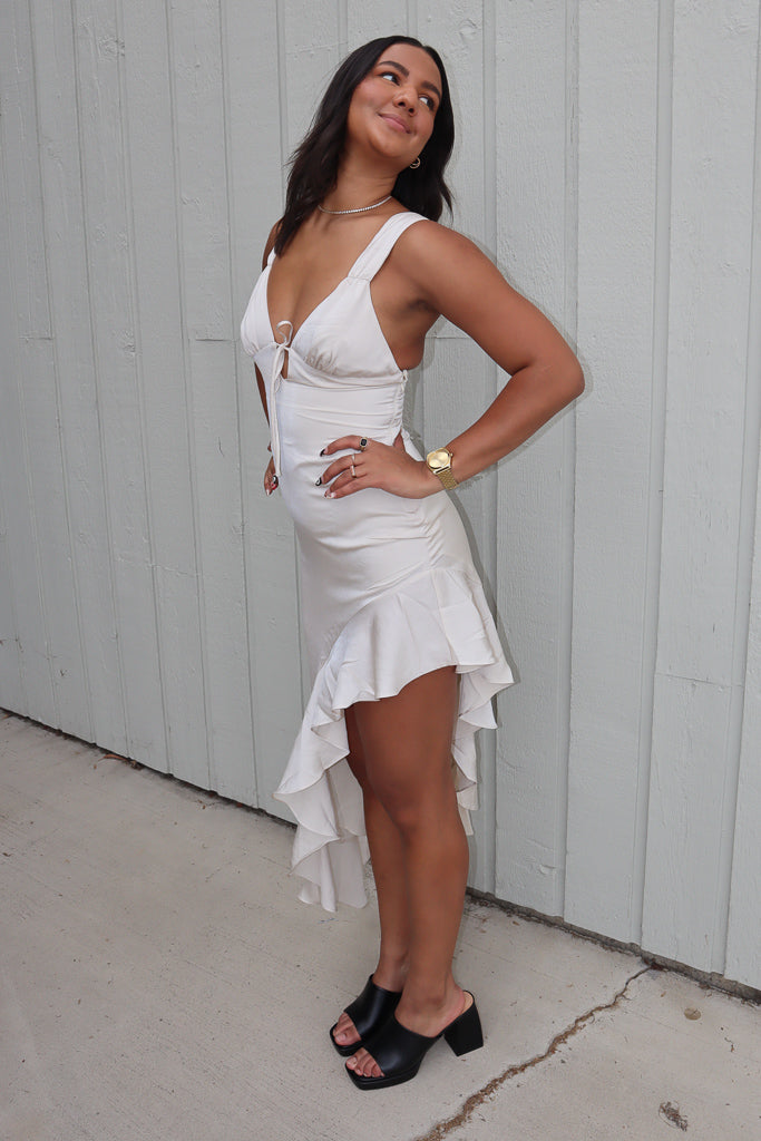 Ella Satin Maxi Dress