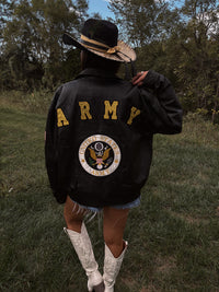 Army Leather Jacket