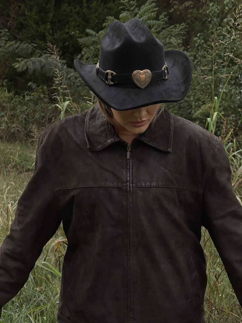 Vintage Brown Leather Jacket