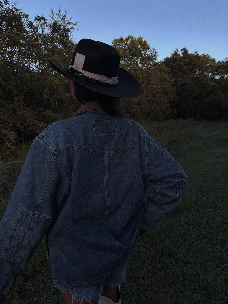 Vintage Wrangler Sherpa Denim Jacket