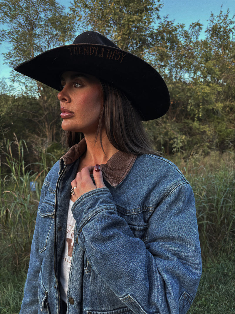 Vintage Wrangler Sherpa Denim Jacket