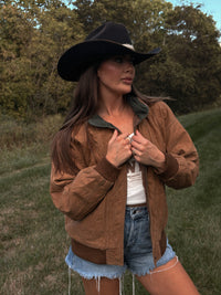 Aviator Vintage Brown Leather Jacket