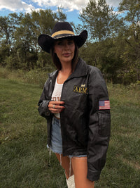 Army Leather Jacket