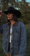 Vintage Wrangler Sherpa Denim Jacket