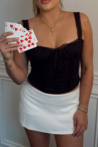 Essential Mini Skirt- White