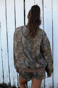 Woodland Camo Crew Neck Sweatshirt