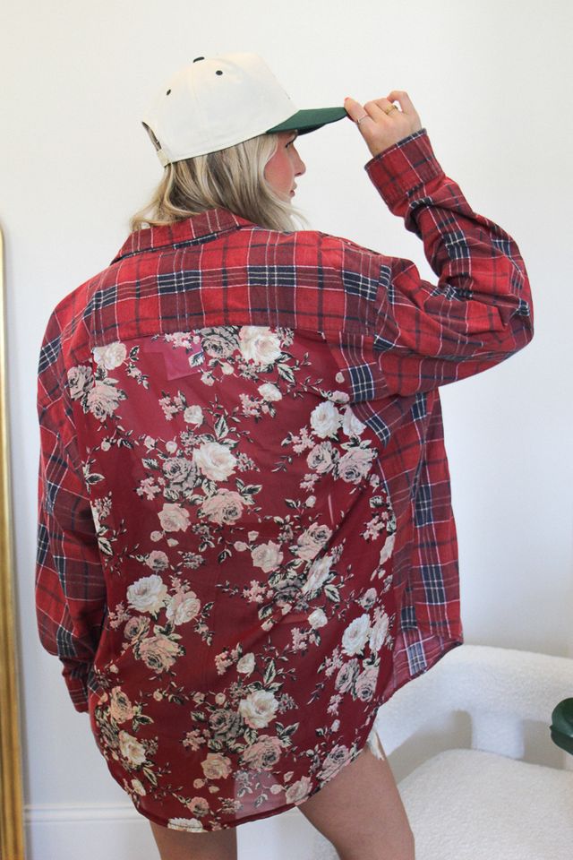 Floral Back Flannel #1