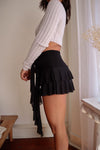 Romantics Ruffle Mini Skirt - Black