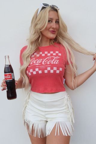 Team Coca Cola Baby Tee - Fire Red