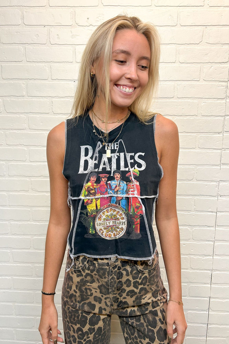 Beatles Double Stitch Crop