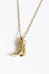 18K Plated Cowboy Boot Necklace