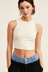 LA Basic Crop - Cream 