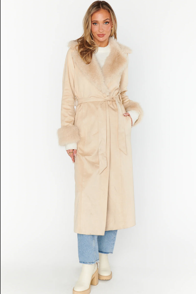 Show Me Your Mumu Penny Lane Coat -Beige