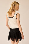 Caroline Lace Skort- Black