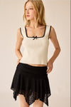 Caroline Lace Skort- Black