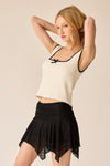 Caroline Lace Skort- Black