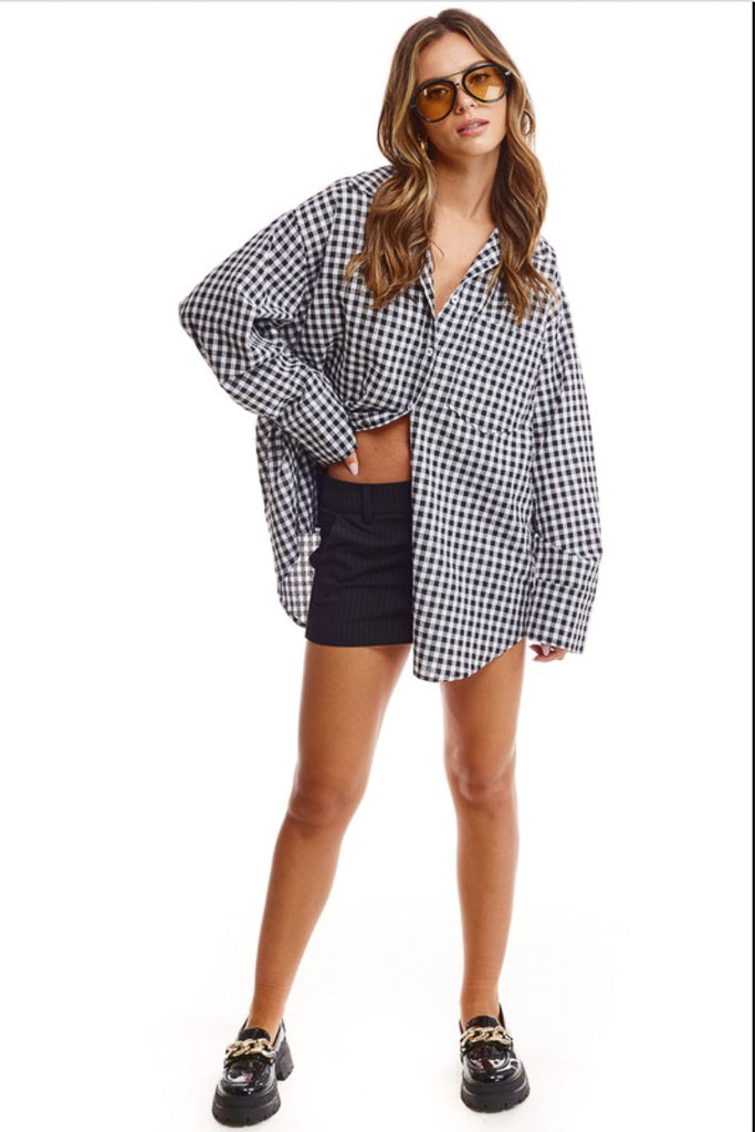 Gingham Oversized Shirt