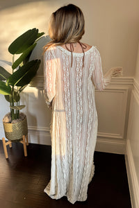 Wildera Lace Duster-Cream