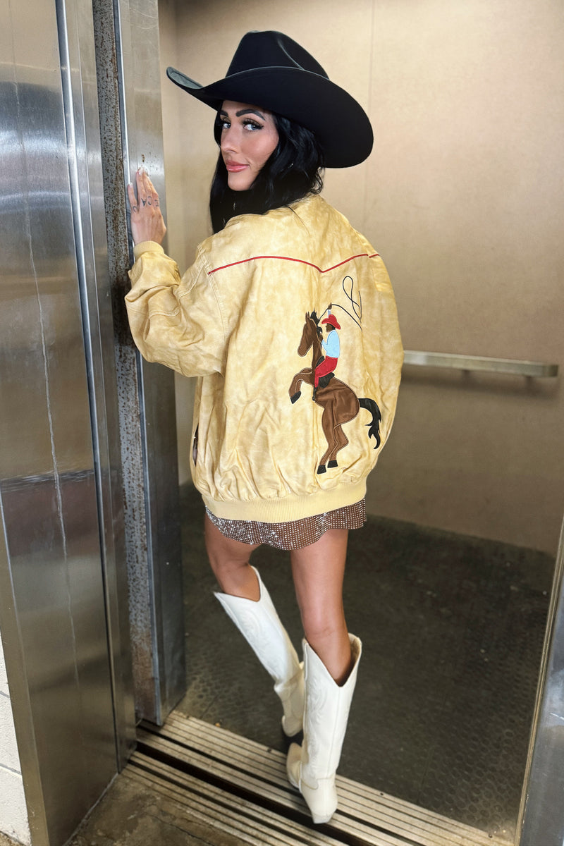 Western Rodeo Bomber Jacket