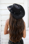 Coastal Cowgirl Belted Hat - Black