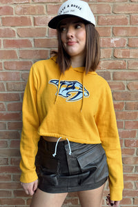 Predators Drawstring Crop Pullover